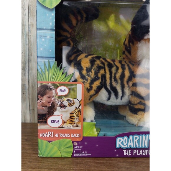 FurReal Roarin' Tyler Playful Tiger Interactive Plush 100+ Sounds New - Picture 3 of 9
